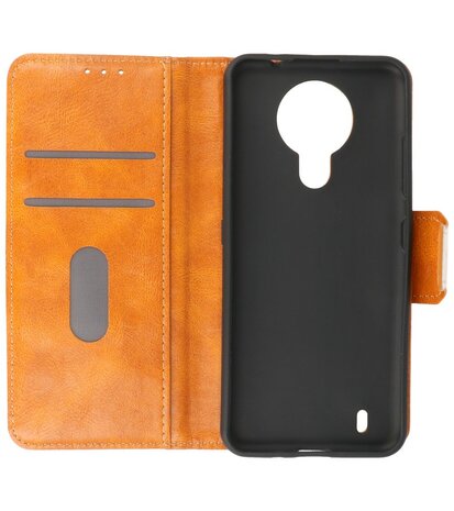 Portemonnee Wallet Case Hoesje voor Nokia 1.4 - Bruin