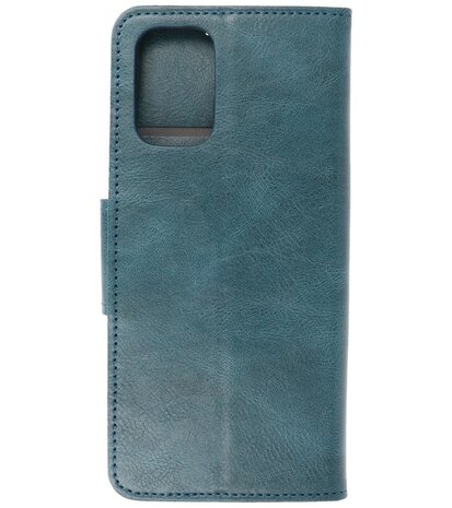 Portemonnee Wallet Case Hoesje voor OnePlus 9R - Blauw