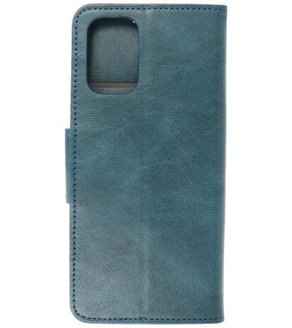 Portemonnee Wallet Case Hoesje voor OnePlus 9R - Blauw