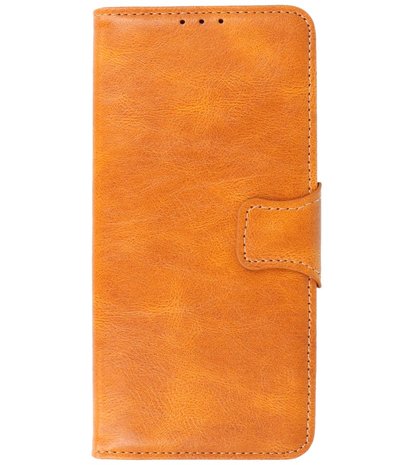 Portemonnee Wallet Case Hoesje voor Oppo Reno 5 5G - Find X3 Lite - Bruin