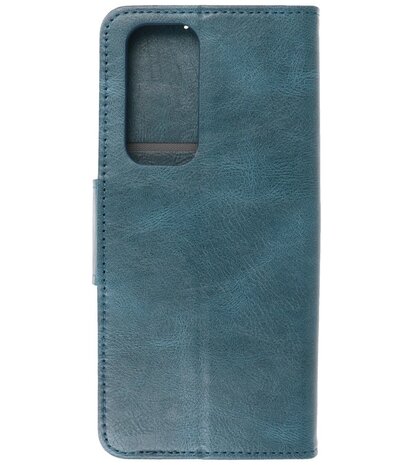 Portemonnee Wallet Case Hoesje voor Oppo Reno 5 Pro Plus 5G - Find X3 Neo - Blauw