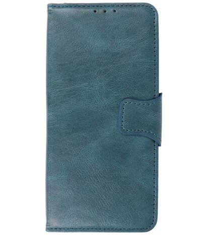 Portemonnee Wallet Case Hoesje voor Oppo Reno 5 Pro Plus 5G - Find X3 Neo - Blauw