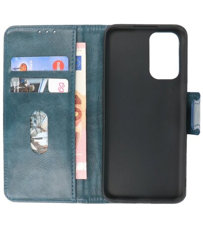 Portemonnee Wallet Case Hoesje voor Oppo Reno 5 Pro - Blauw