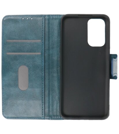 Portemonnee Wallet Case Hoesje voor Oppo Reno 5 Pro - Blauw