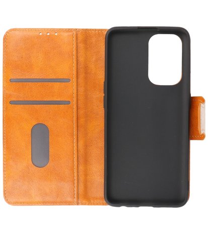 Portemonnee Wallet Case Hoesje voor Oppo Reno 5Z - A94 5G - F19 Pro Plus - Bruin