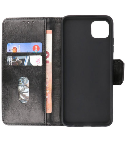 Portemonnee Wallet Case Hoesje voor Samsung Galaxy A22 5G - Zwart