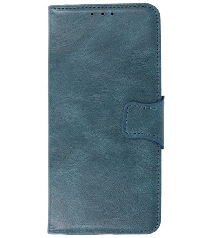 Portemonnee Wallet Case Hoesje voor Samsung Galaxy A22 5G - Blauw