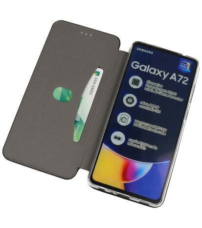 Bestcases Hoesje Slim Folio Telefoonhoesje Samsung Galaxy A72 5G - Zwart