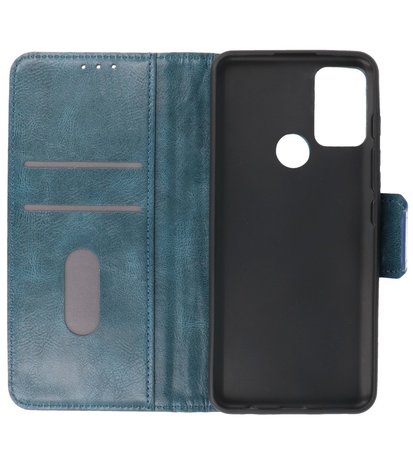 Portemonnee Wallet Case Hoesje voor Motorola Moto G50 - Blauw