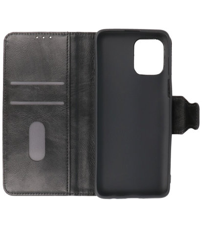 Portemonnee Wallet Case Hoesje voor Motorola Moto G100 - Zwart