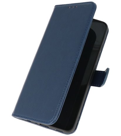 Booktype Wallet Case Telefoonhoesje voor Samsung Galaxy A12 - Navy