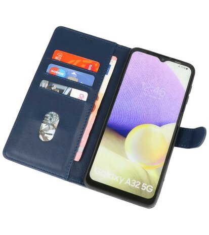 Booktype Wallet Case Telefoonhoesje voor Samsung Galaxy A32 5G - Navy