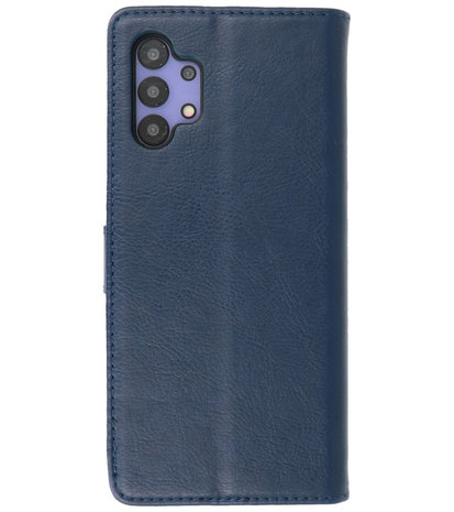 Booktype Wallet Case Telefoonhoesje voor Samsung Galaxy A32 5G - Navy