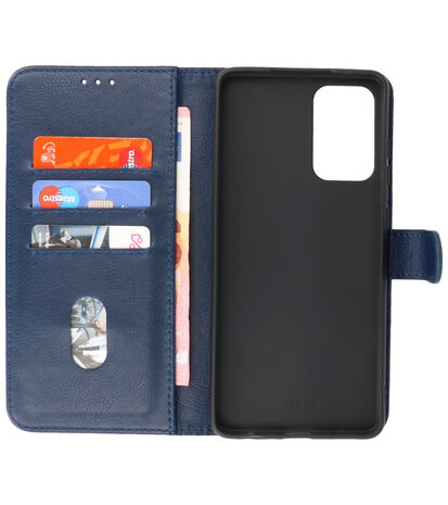 Booktype Wallet Case Telefoonhoesje voor Samsung Galaxy A72 5G - Navy