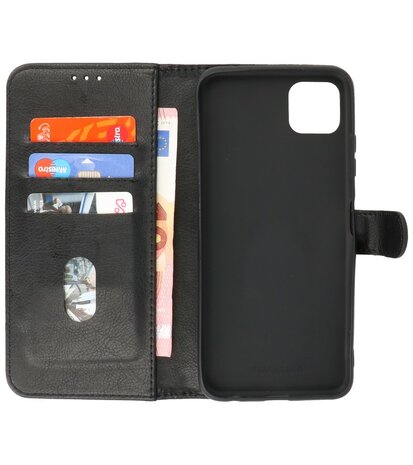 Booktype Wallet Case Telefoonhoesje voor Samsung Galaxy A22 5G - Zwart
