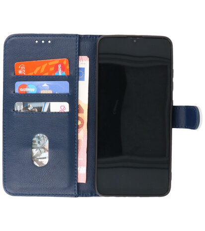 Booktype Wallet Case Telefoonhoesje voor Samsung Galaxy A22 5G - Navy