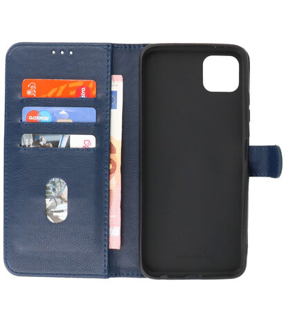 Booktype Wallet Case Telefoonhoesje voor Samsung Galaxy A22 5G - Navy