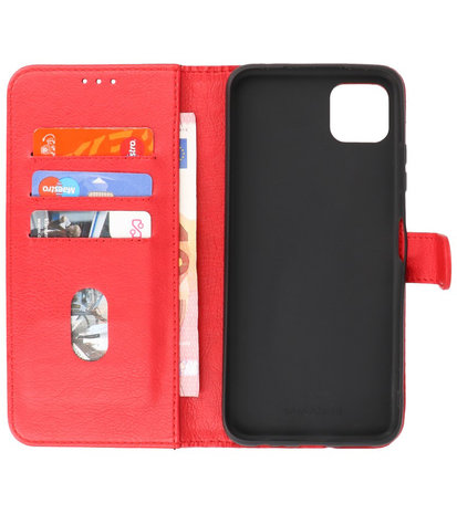 Booktype Wallet Case Telefoonhoesje voor Samsung Galaxy A22 5G - Rood