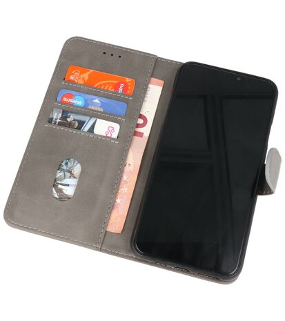 Booktype Wallet Case Telefoonhoesje voor Samsung Galaxy A22 5G - Grijs
