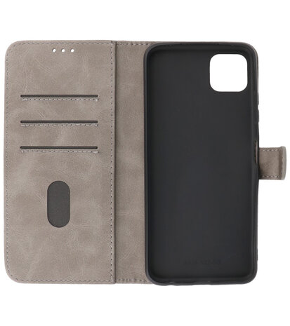 Booktype Wallet Case Telefoonhoesje voor Samsung Galaxy A22 5G - Grijs