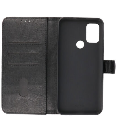 Booktype Wallet Case Telefoonhoesje voor Motorola Moto G30 - Zwart