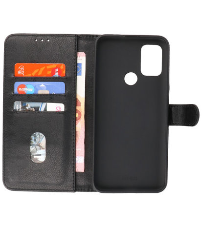 Booktype Wallet Case Telefoonhoesje voor Motorola Moto G30 - Zwart