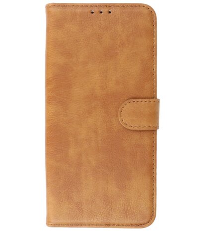 Booktype Wallet Case Telefoonhoesje voor Motorola Moto G30 - Bruin