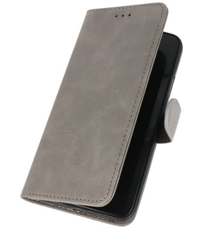 Booktype Wallet Case Telefoonhoesje voor Motorola Moto G30 - Grijs