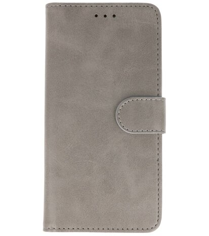 Booktype Wallet Case Telefoonhoesje voor Motorola Moto G30 - Grijs