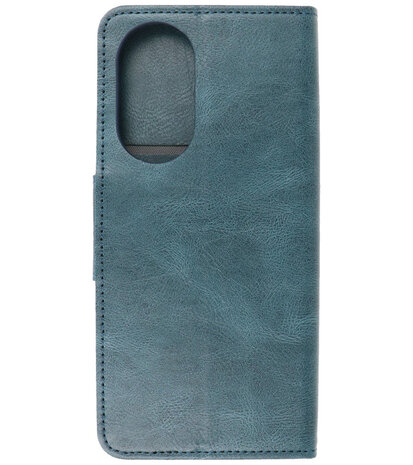 Portemonnee Wallet Case Hoesje voor Honor 50 SE Blauw