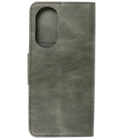 Portemonnee Wallet Case Hoesje voor Honor 50 Donker Groen