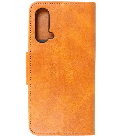 Portemonnee Wallet Case Hoesje voor OnePlus Nord CE Bruin