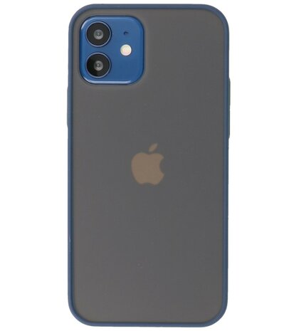 Kleurcombinatie Hard Case Hoesje voor iPhone 12 Mini Blauw