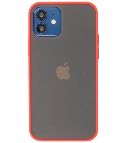 Kleurcombinatie Hard Case Hoesje voor iPhone 12 Mini Rood