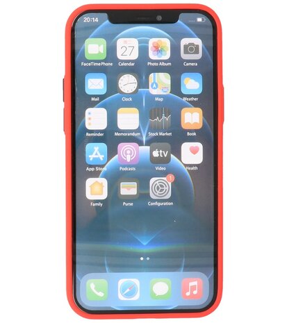 Kleurcombinatie Hard Case Hoesje voor iPhone 12 Mini Rood