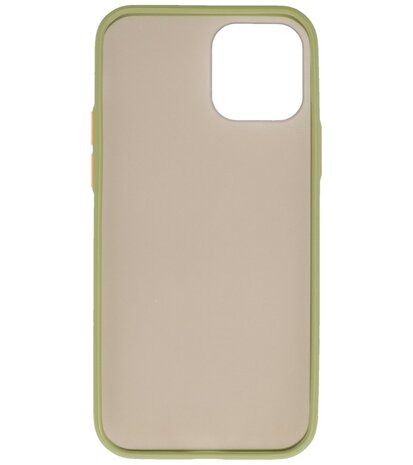 Kleurcombinatie Hard Case Hoesje voor iPhone 12 - 12 Pro Groen