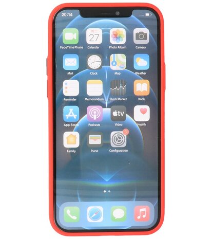 Kleurcombinatie Hard Case Hoesje voor iPhone 12 Pro Max Rood