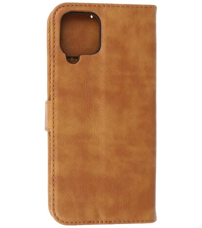 Samsung Galaxy A22 4G Hoesje Book Case Telefoonhoesje Bruin