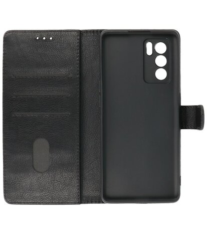 Oppo Reno 6 Pro 5G Hoesje Book Case Telefoonhoesje Zwart