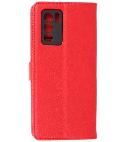 Oppo Reno 6 Pro 5G Hoesje Book Case Telefoonhoesje Rood