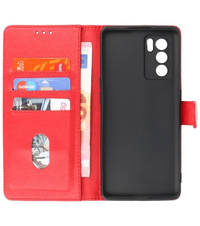 Oppo Reno 6 Pro 5G Hoesje Book Case Telefoonhoesje Rood