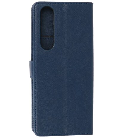 Sony Xperia 1 III Hoesje Book Case Telefoonhoesje Navy