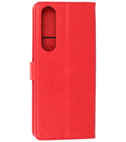 Sony Xperia 1 III Hoesje Book Case Telefoonhoesje Rood