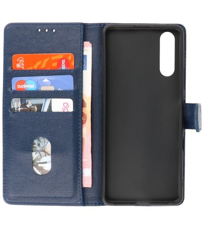 Sony Xperia 10 III Hoesje Book Case Telefoonhoesje Navy