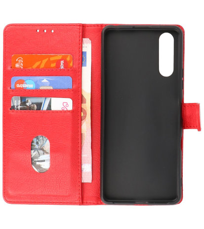 Sony Xperia 10 III Hoesje Book Case Telefoonhoesje Rood