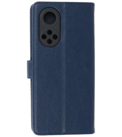 Honor 50 Pro Hoesje Book Case Telefoonhoesje Navy