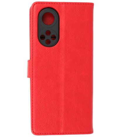 Honor 50 Pro Hoesje Book Case Telefoonhoesje Rood