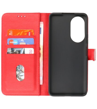 Honor 50 SE Hoesje Book Case Telefoonhoesje Rood