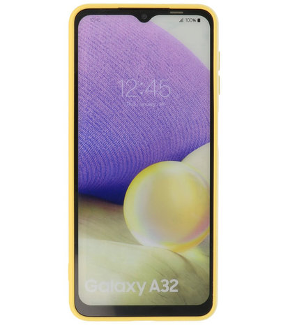 Samsung Galaxy A32 4G Hoesje - Backcover Telefoonhoesje - Geel