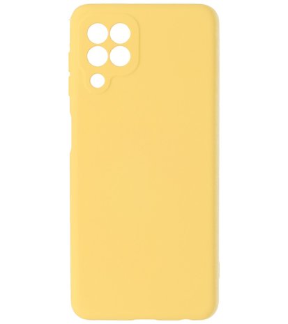 Samsung Galaxy A22 4G Hoesje - Backcover Telefoonhoesje - Geel